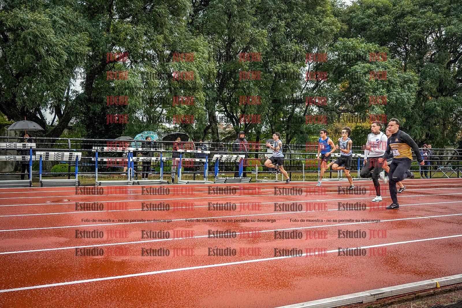 Fotos de los 100 m llanos de varones - FINAL
