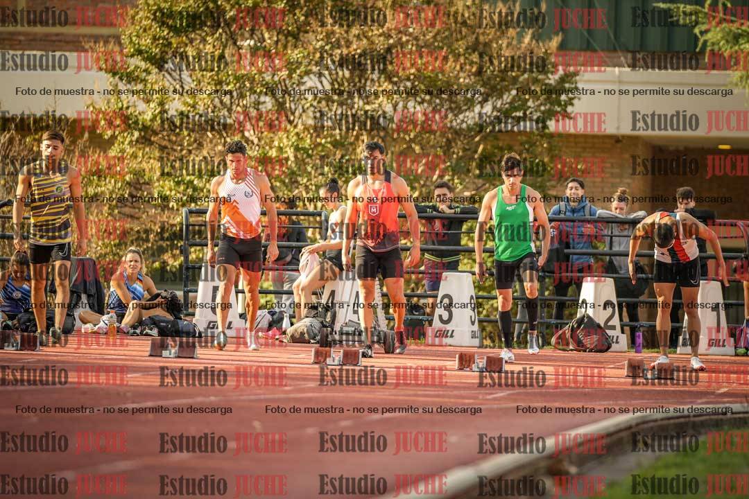 Fotos de los 100 m llanos de varones - FINAL