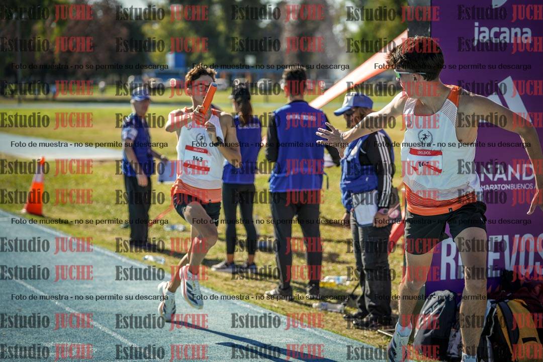 Fotos durante los relevos
