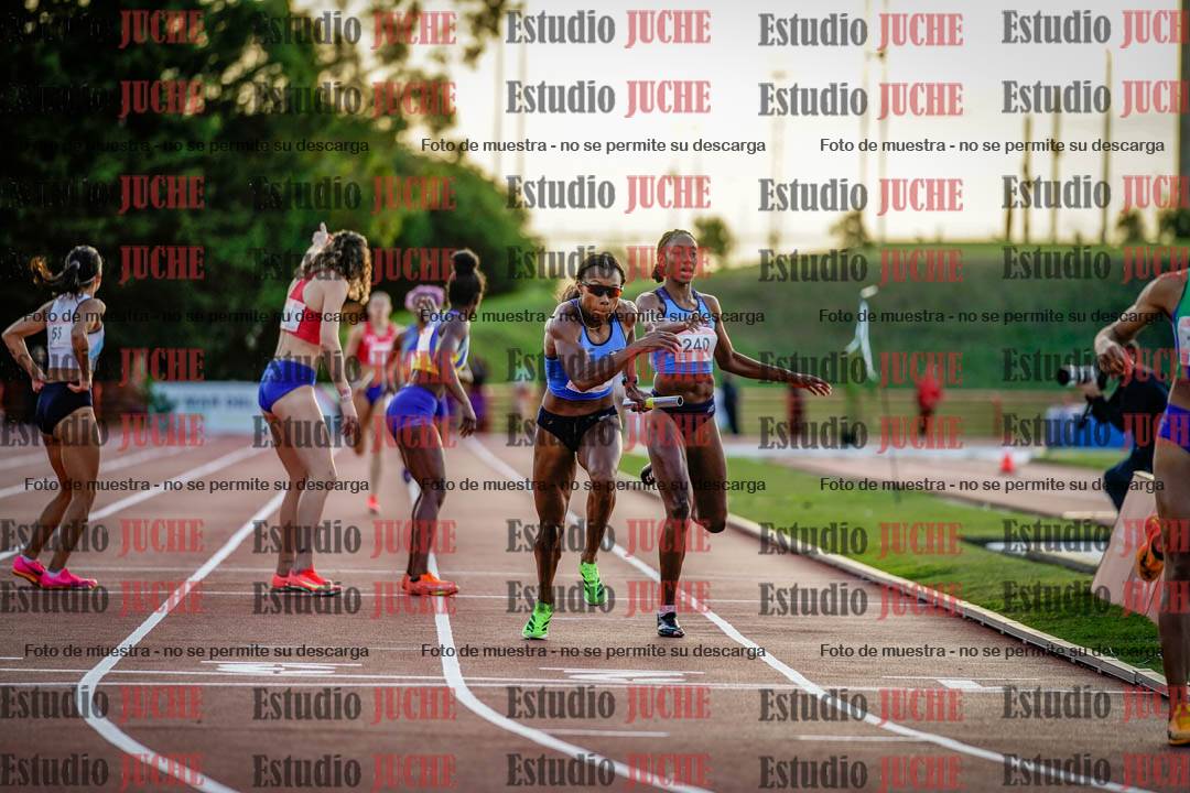 Fotos de los relevos 4x400 m de mujeres