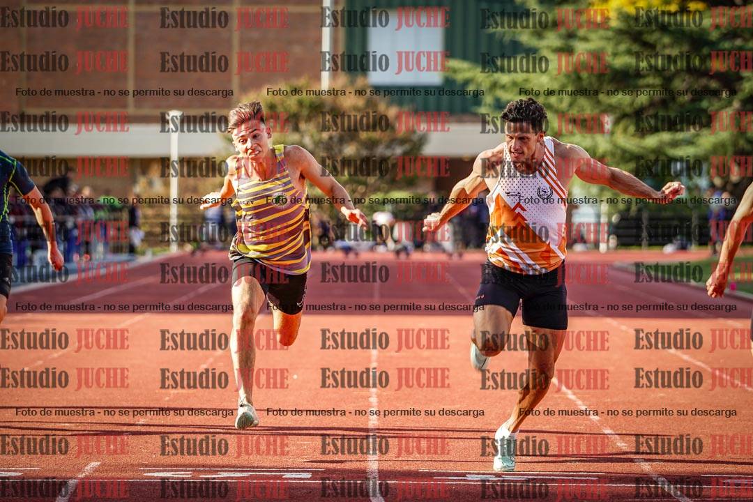 Fotos de los 100 m llanos de varones - FINAL