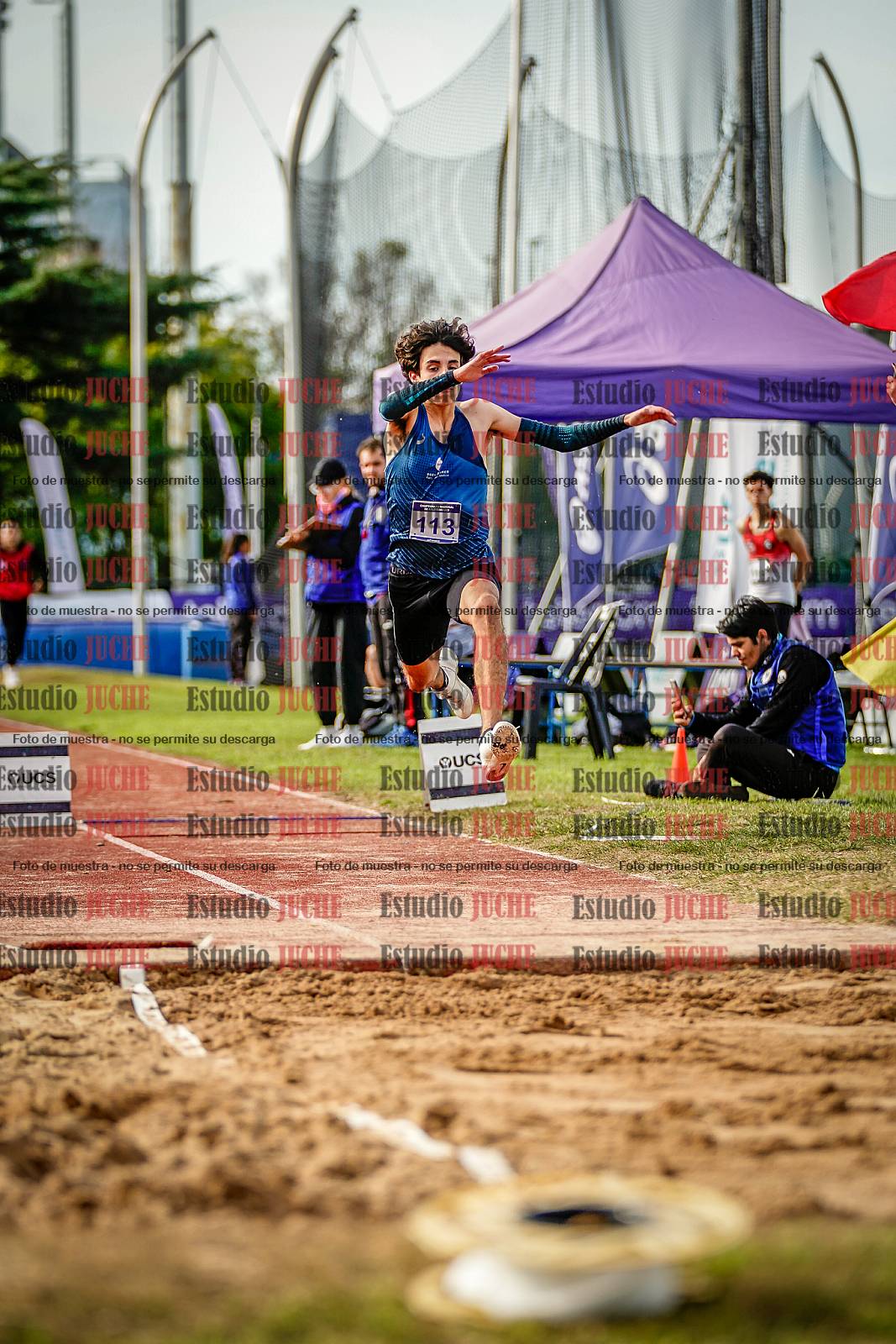 Fotos del salto triple de varones