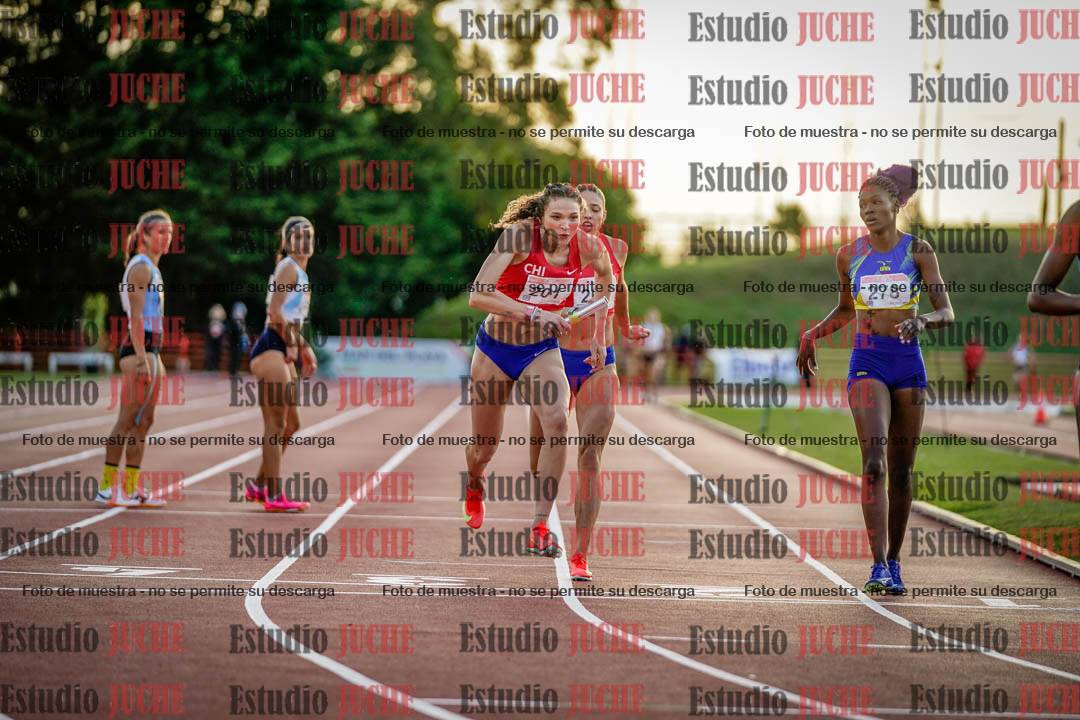 Fotos de los relevos 4x400 m de mujeres