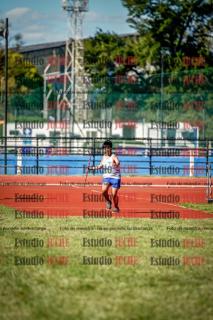 Fotos del lanzamiento de jabalina de mujeres y varones  - U14