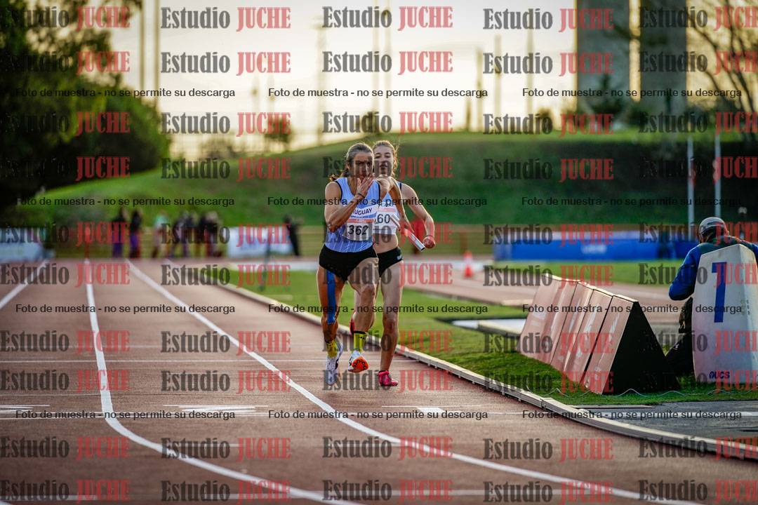Fotos de los relevos 4x400 m de mujeres