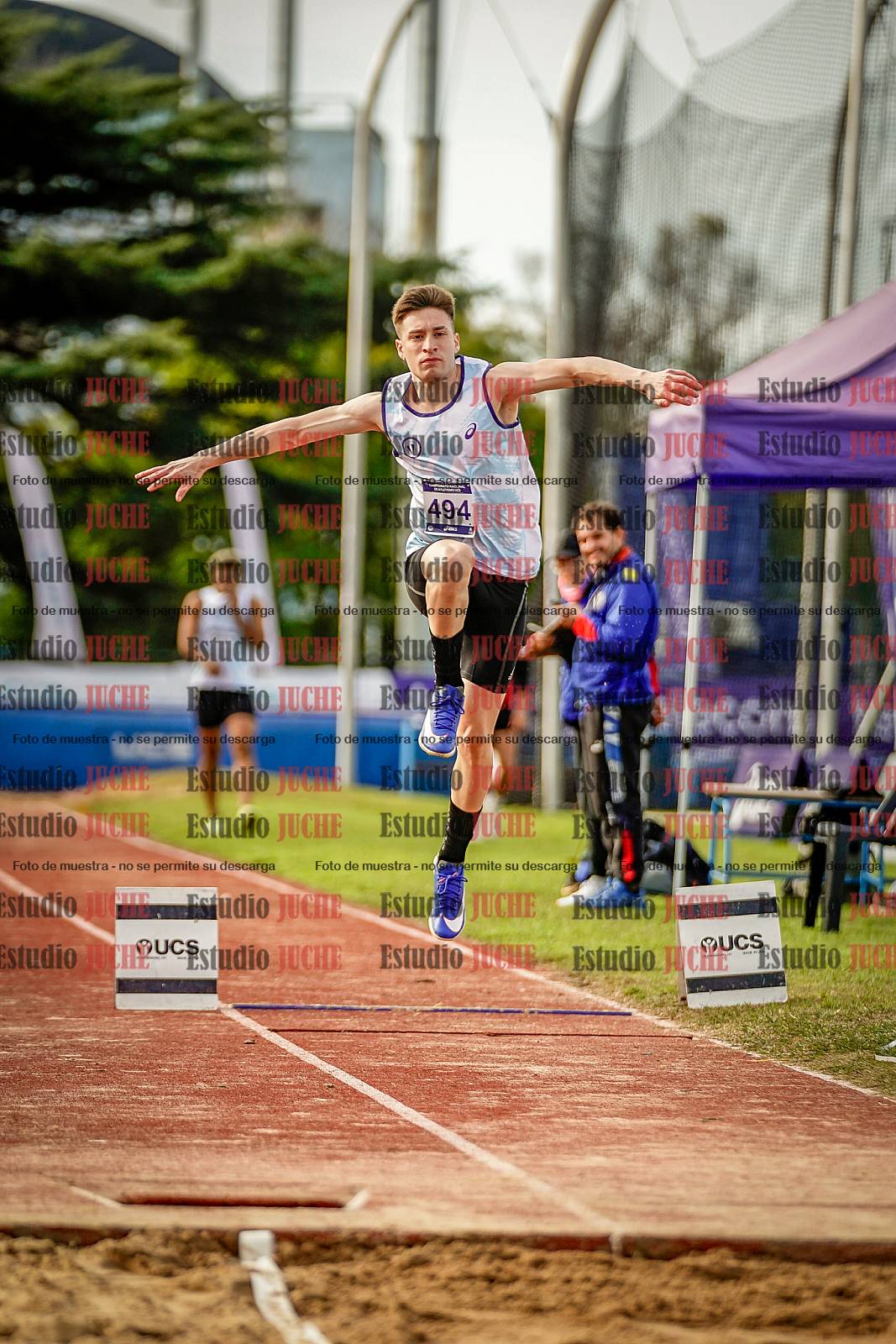 Fotos del salto triple de varones