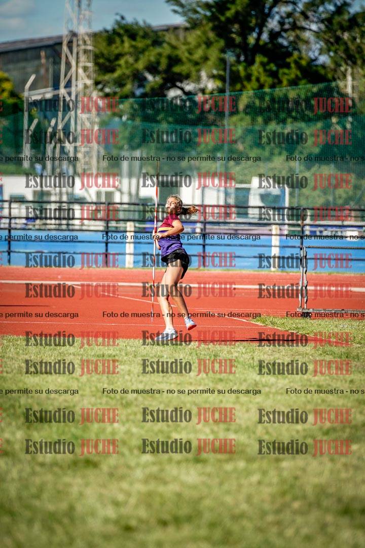 Fotos del lanzamiento de jabalina de mujeres y varones  - U14
