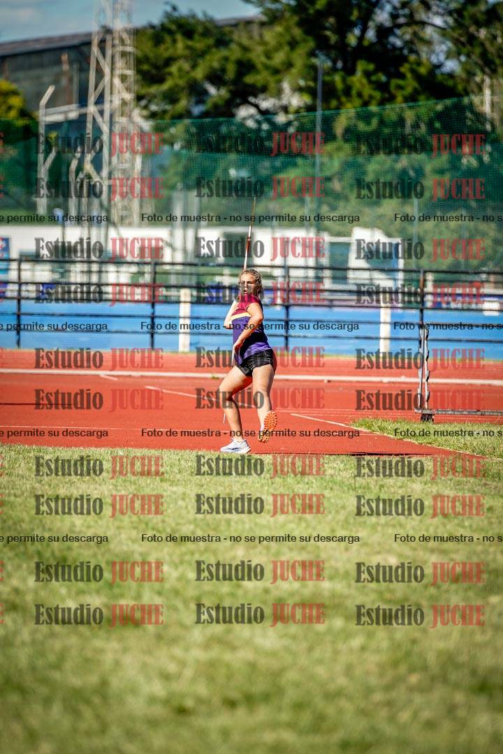 Fotos del lanzamiento de jabalina de mujeres y varones  - U14