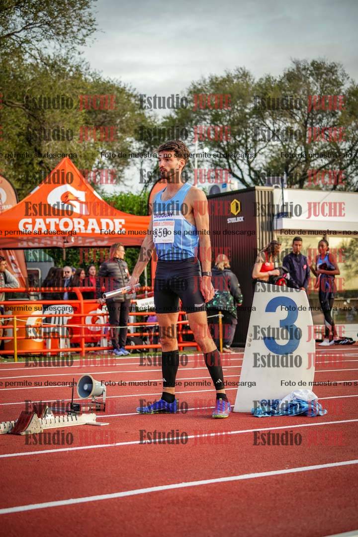 Fotos de los relevos 4x400 m de varones