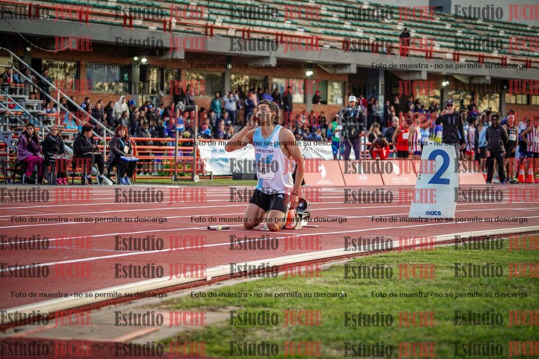 Fotos de los relevos 4x400 m de varones