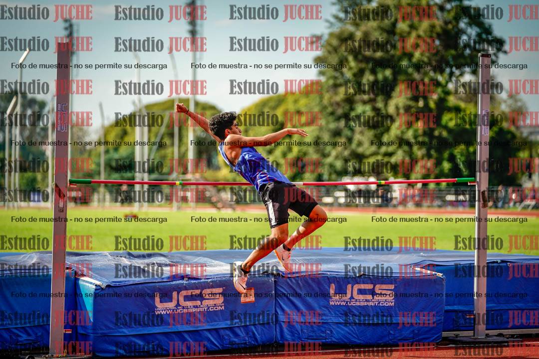 Fotos del salto en alto de varones
