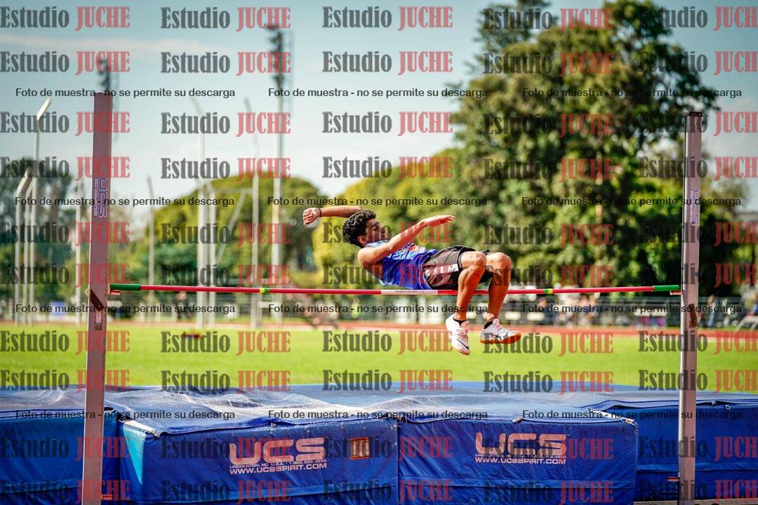 Fotos del salto en alto de varones