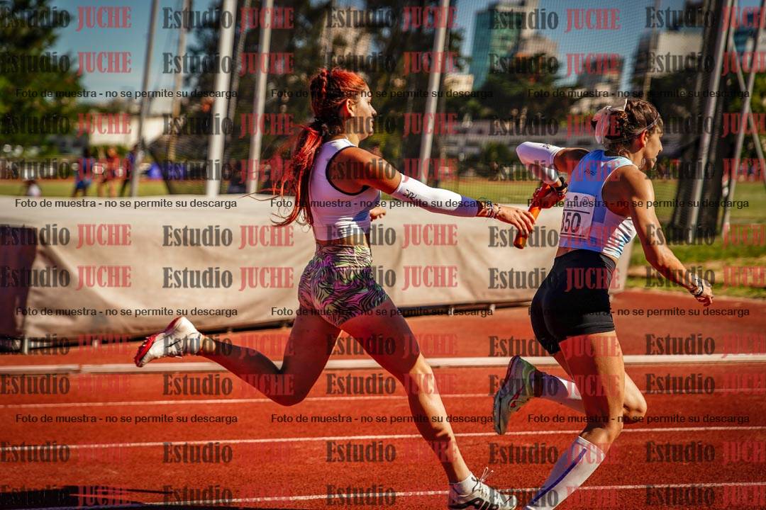 Fotos de las postas 4x100 m de mujeres