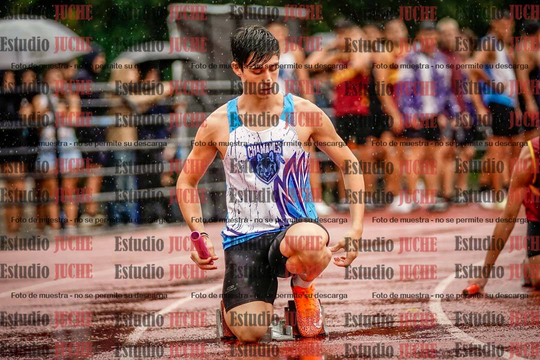 Fotos de las postas 4x400 m de varones