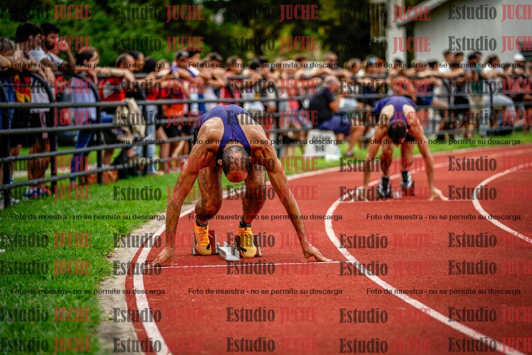 Fotos de los 400 m llanos de varones