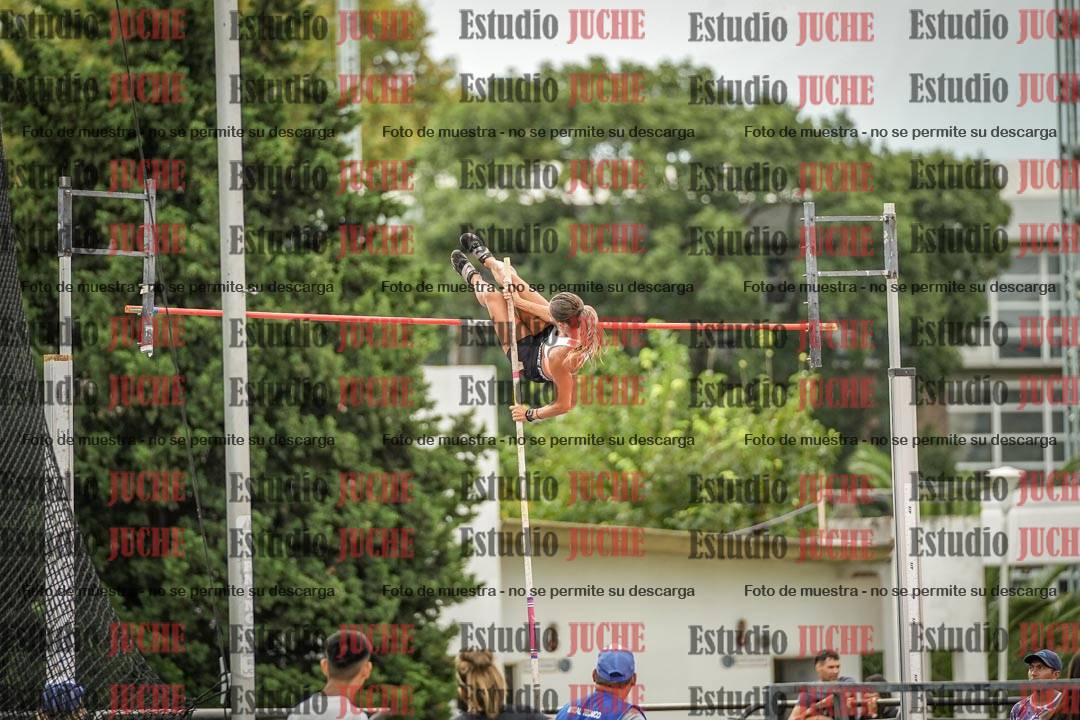 Fotos del salto con garrocha de mujeres y varones