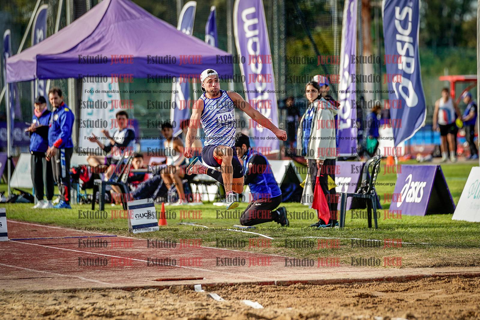 Fotos del salto triple de varones