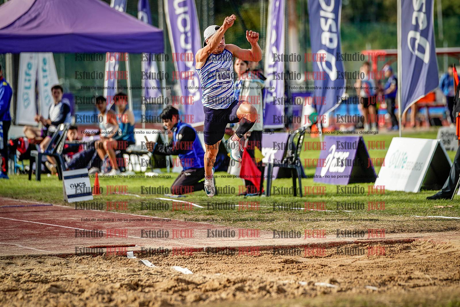 Fotos del salto triple de varones