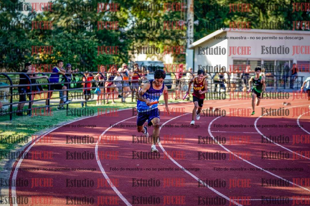 Fotos de las postas 4x100 m de varones