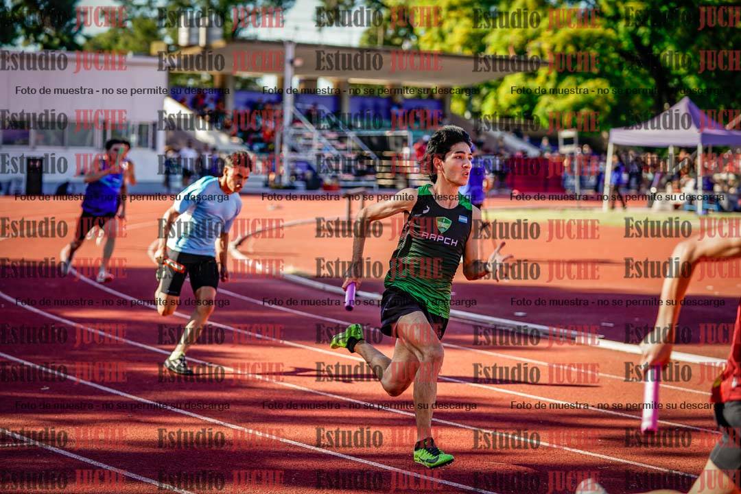 Fotos de las postas 4x100 m de varones