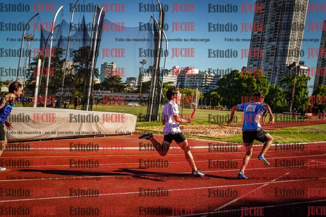 Fotos de las postas 4x100 m de varones