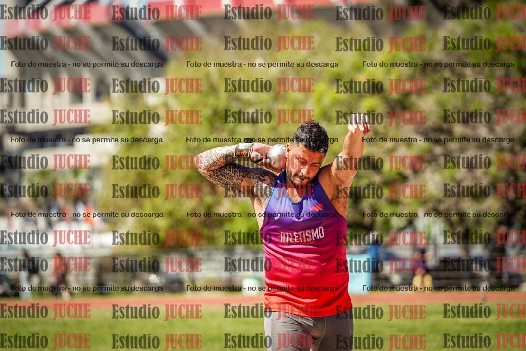 Fotos del lanzamiento de bala de varones