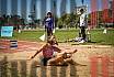 Fotos del salto en largo de mujeres