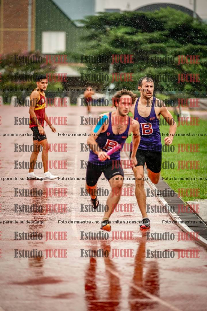 Fotos de las postas 4x400 m de varones