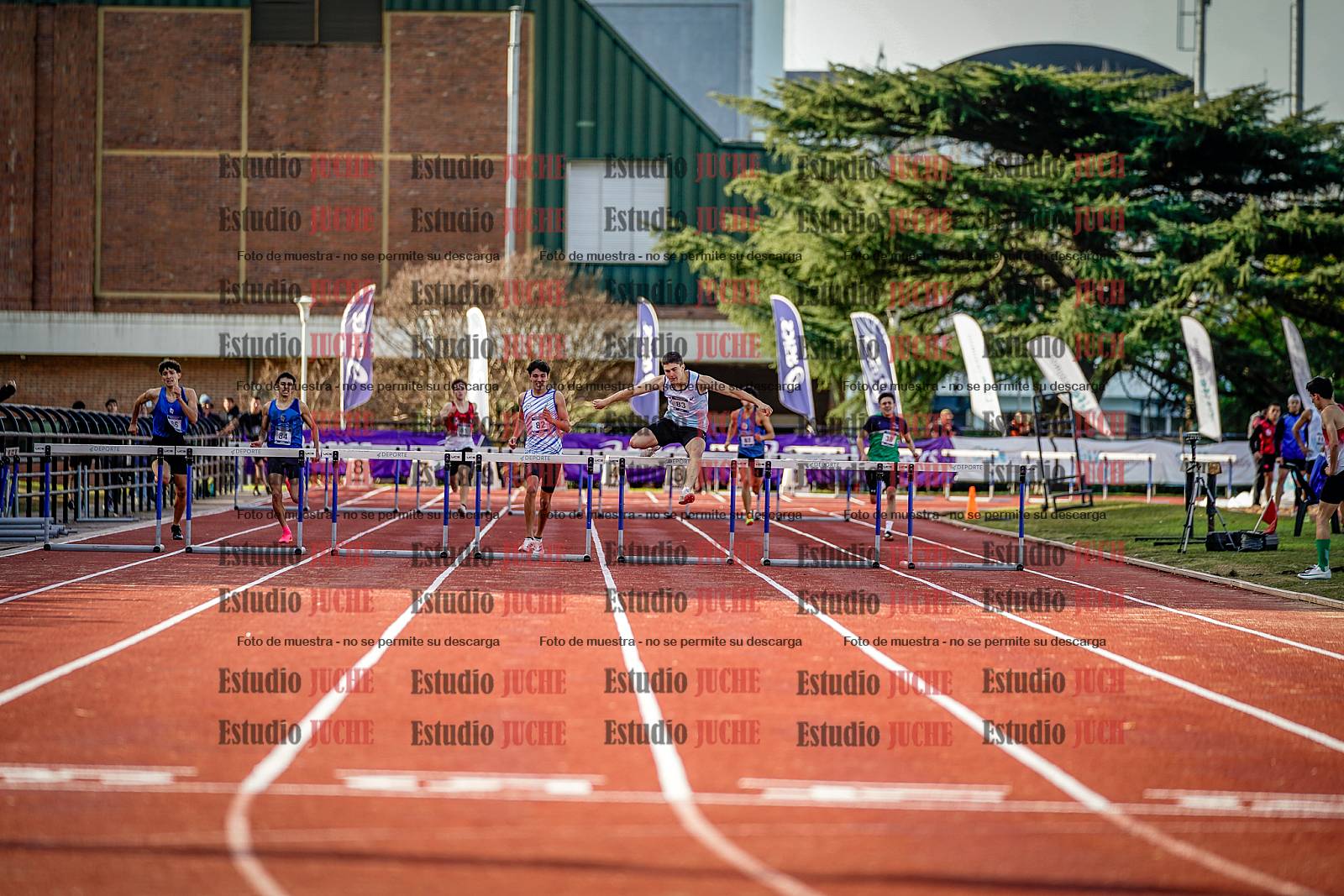 Fotos de los 400 m con vallas de varones