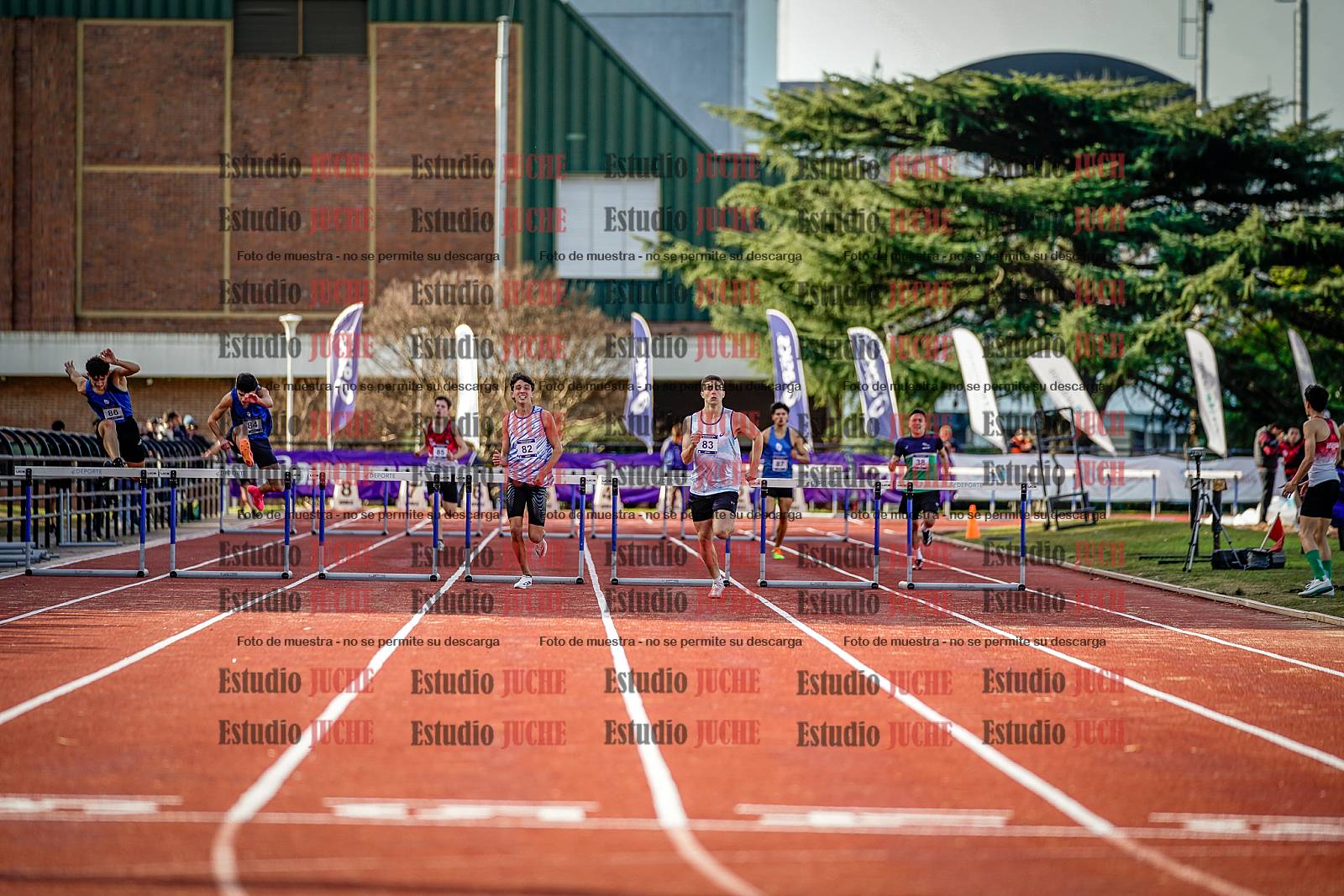 Fotos de los 400 m con vallas de varones
