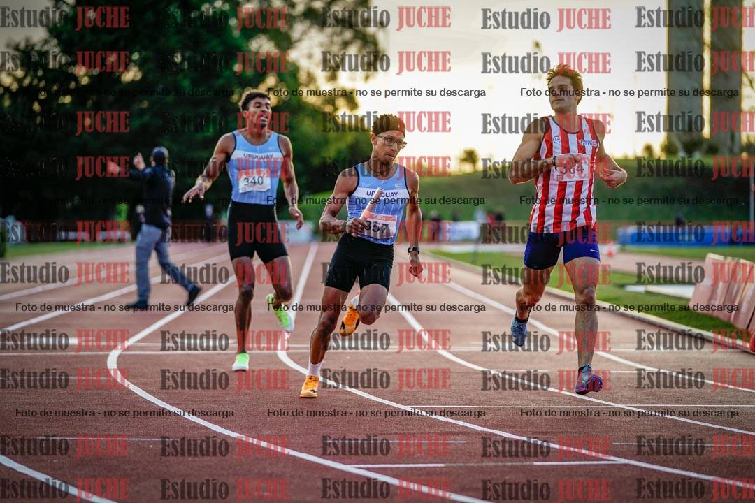 Fotos de los relevos 4x400 m de varones