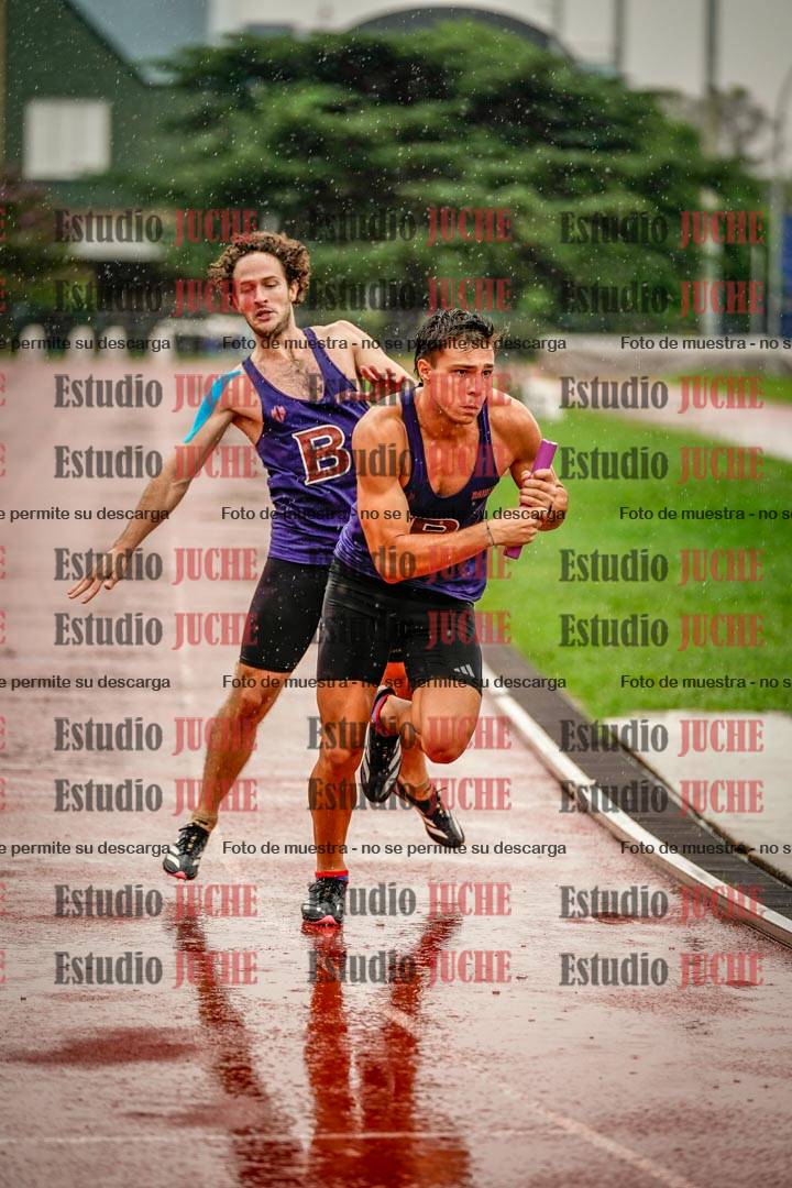 Fotos de las postas 4x400 m de varones