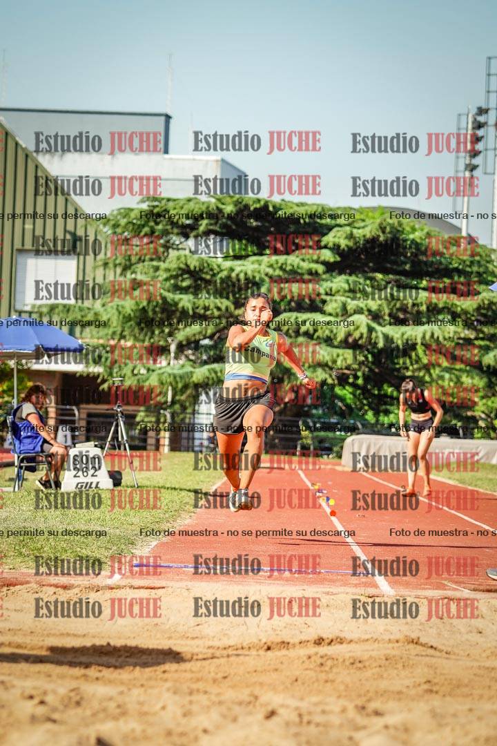 Fotos del salto en largo de mujeres