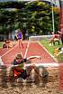 Fotos del salto triple de mujeres y varones