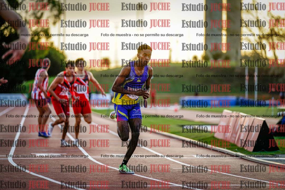 Fotos de los relevos 4x400 m de varones