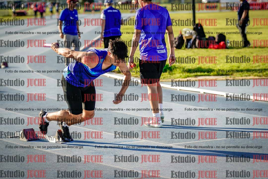 Fotos de las postas 4x100 m llanos de varones