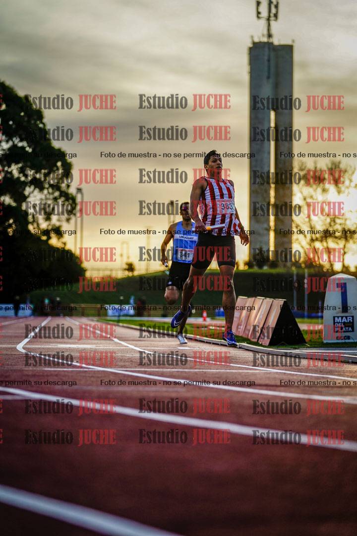 Fotos de los relevos 4x400 m de varones