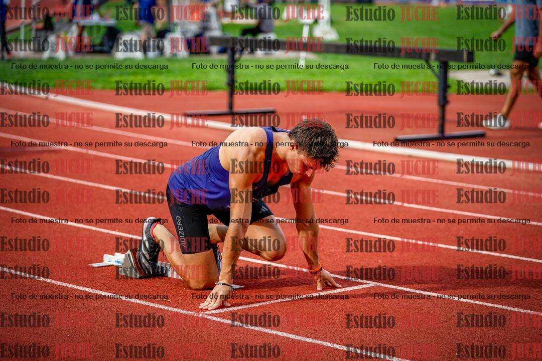 Fotos de los 400 m llanos de varones