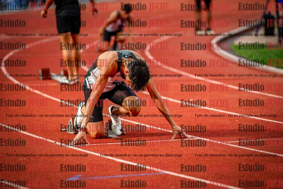 Fotos de los 400 m llanos de varones