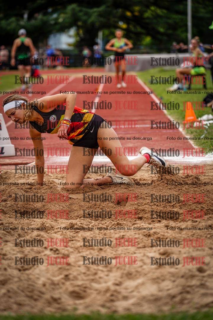 Fotos del salto triple de mujeres y varones