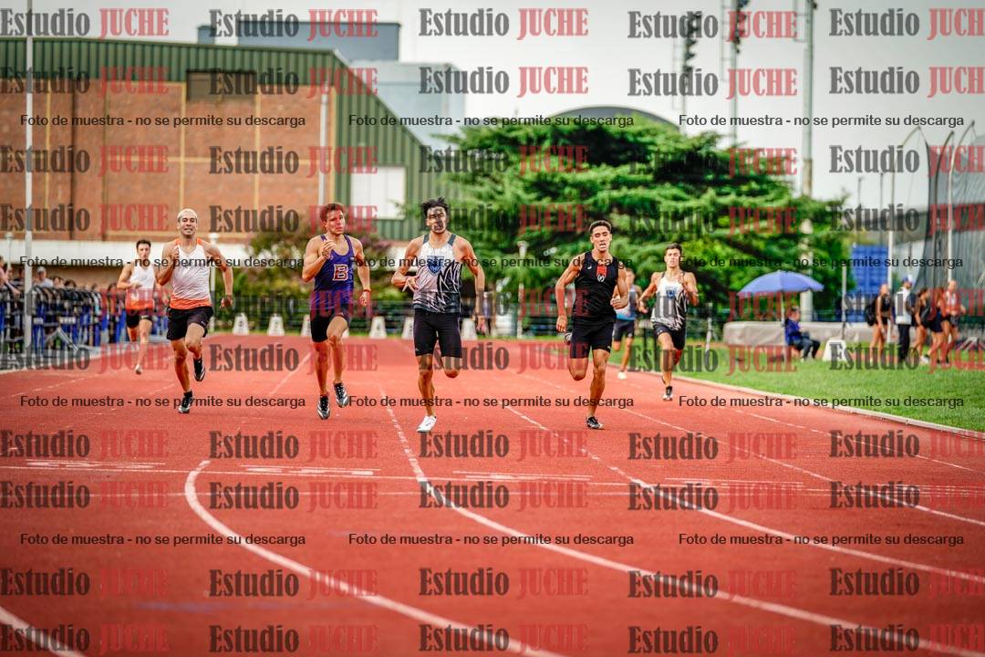 Fotos de los 400 m llanos de varones