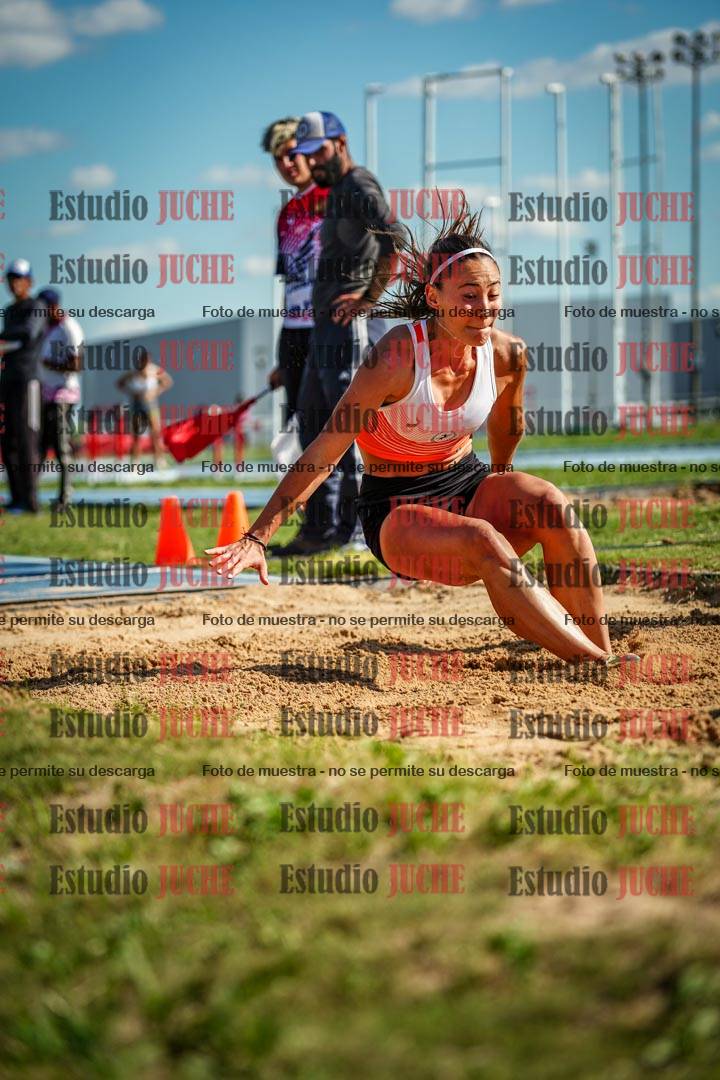 Fotos del salto en largo de mujeres - invitados