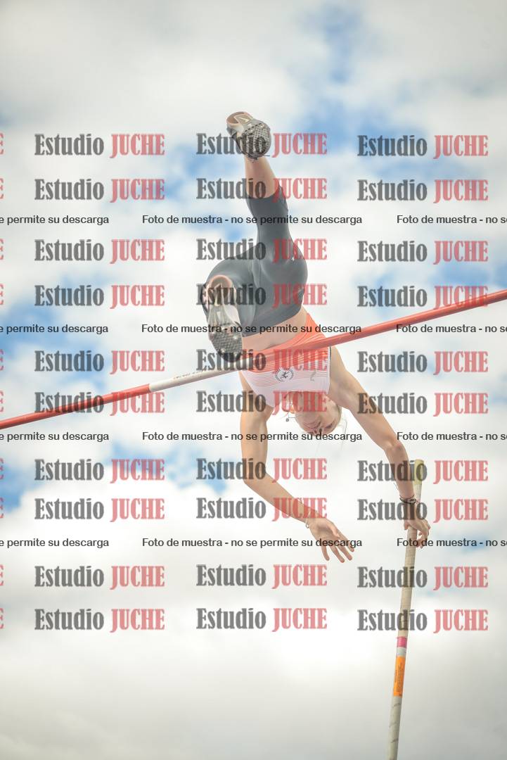 Fotos del salto con garrocha de mujeres y varones