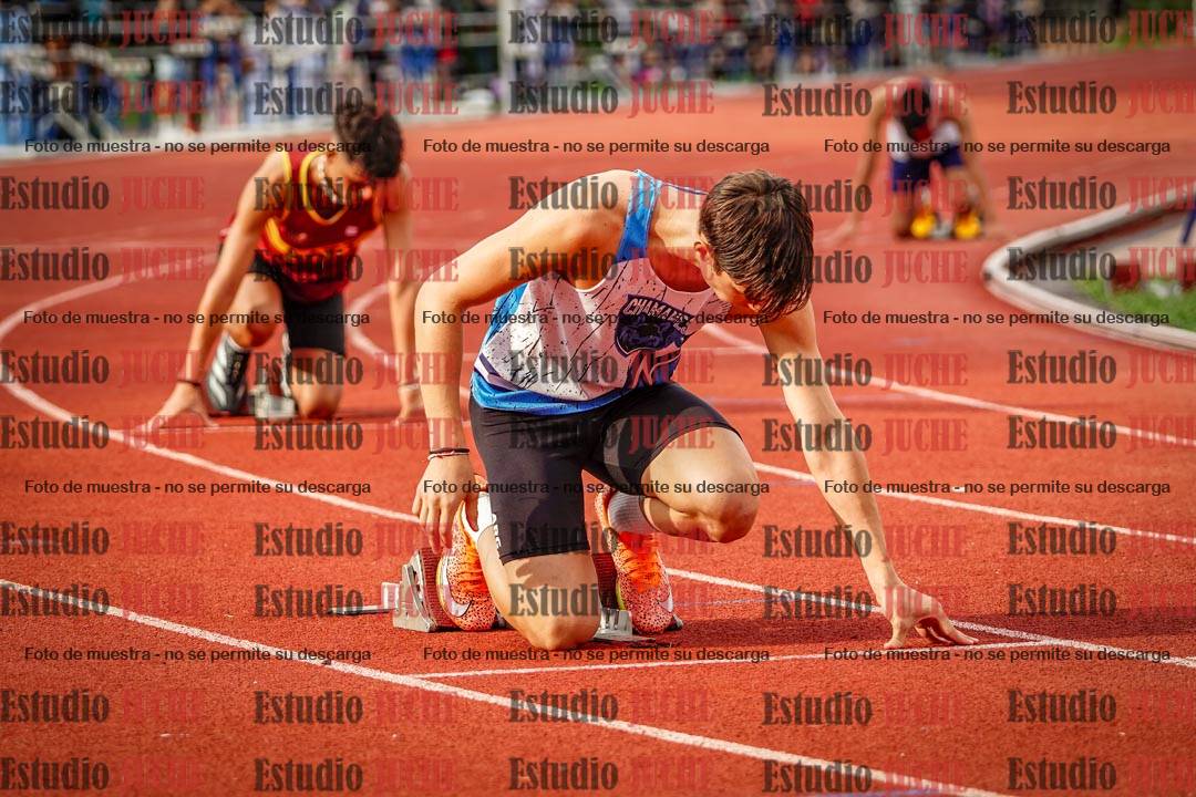 Fotos de los 400 m llanos de varones