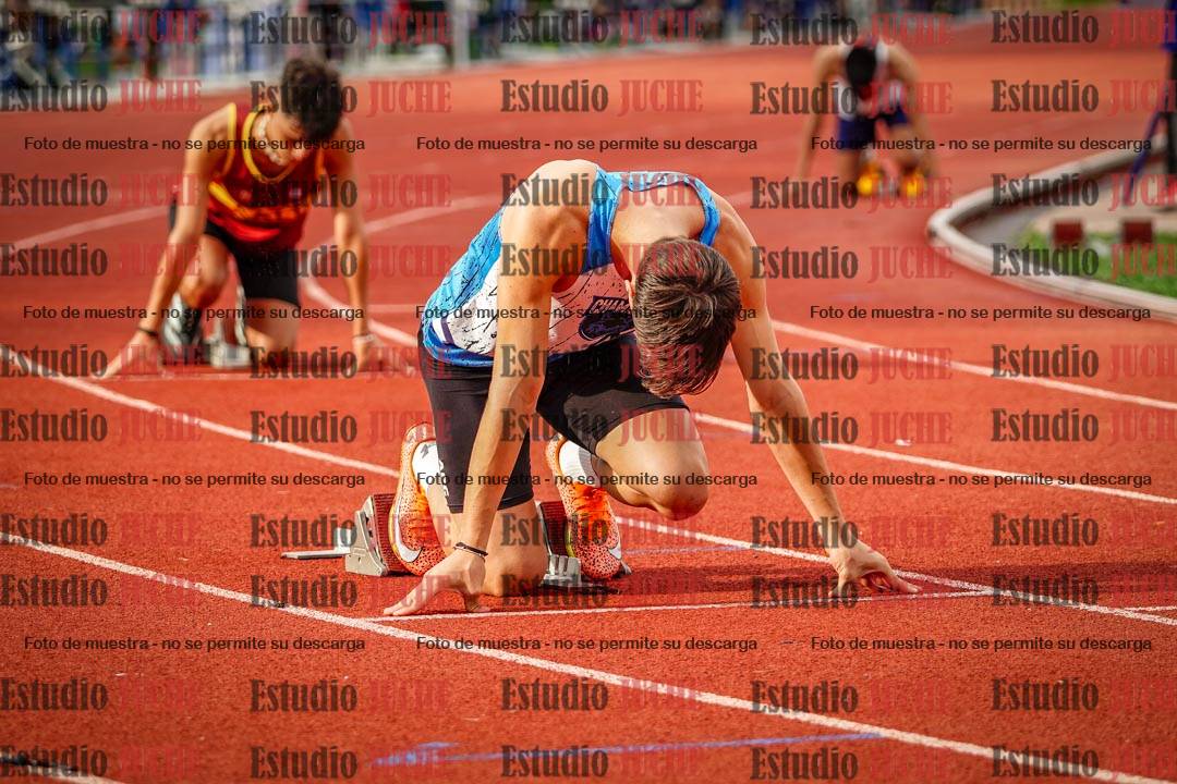 Fotos de los 400 m llanos de varones