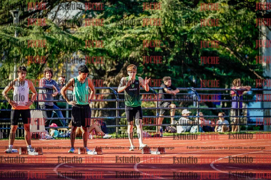 Fotos de los 100 m llanos de varones - FINAL