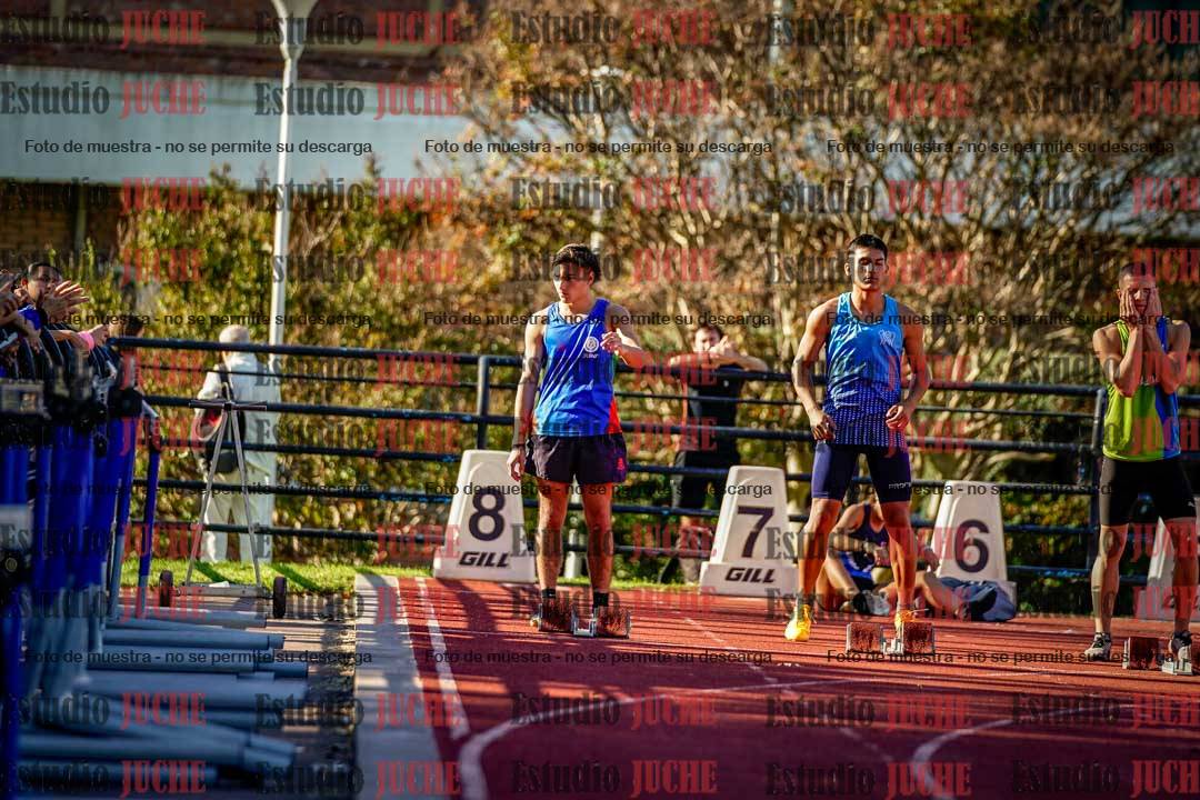 Fotos de los 100 m llanos de varones - FINAL
