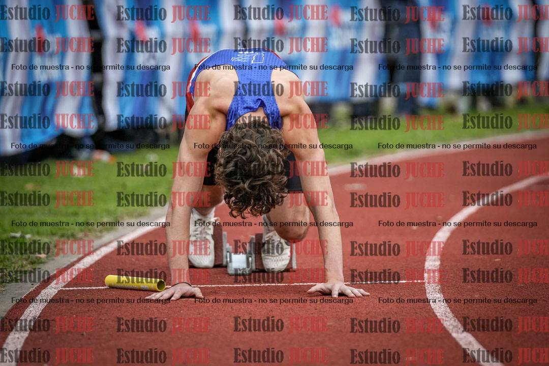 Fotos de las postas 4x100 m llanos de varones
