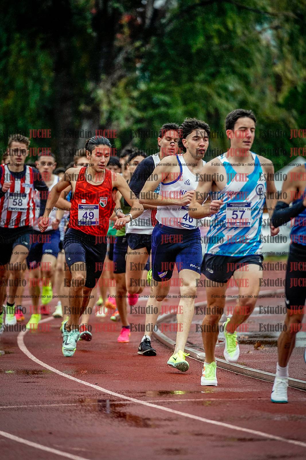 Fotos de los 1500 m llanos de varones