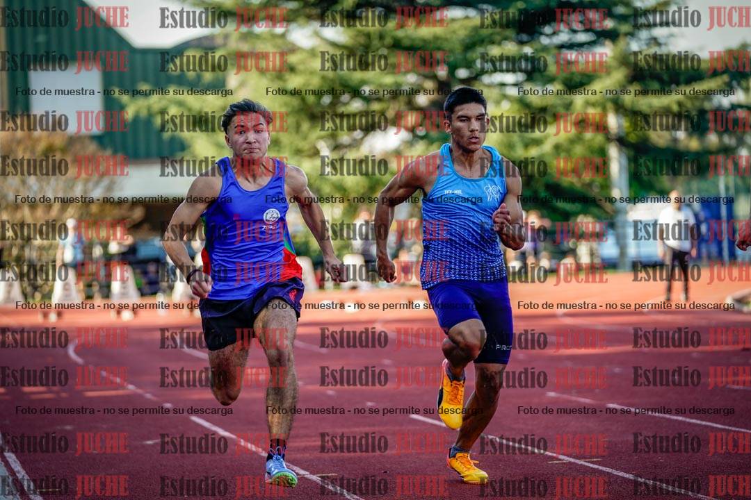 Fotos de los 100 m llanos de varones - FINAL